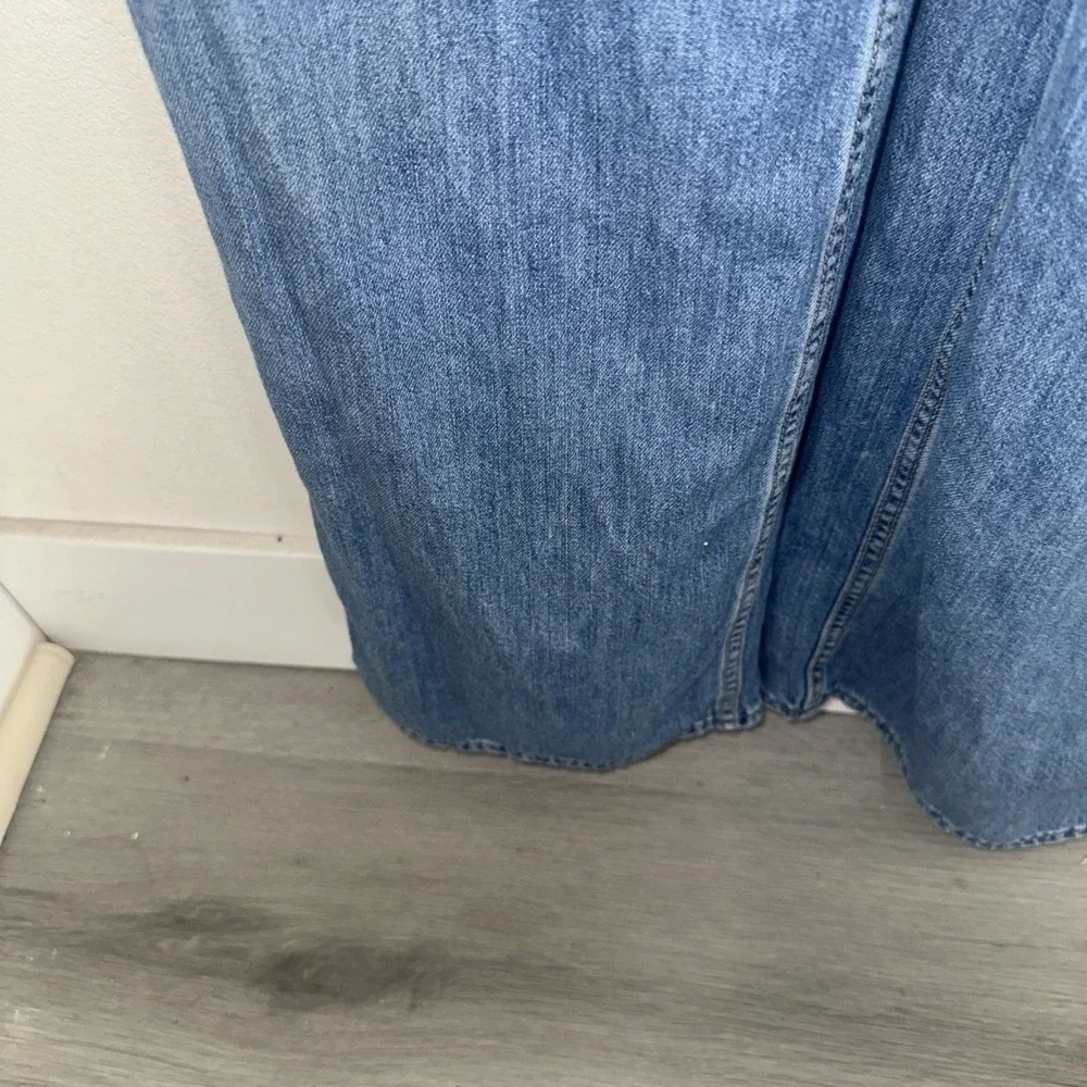 Hollister High Rise Vintage Overall Denim Straight Leg Size‎ S